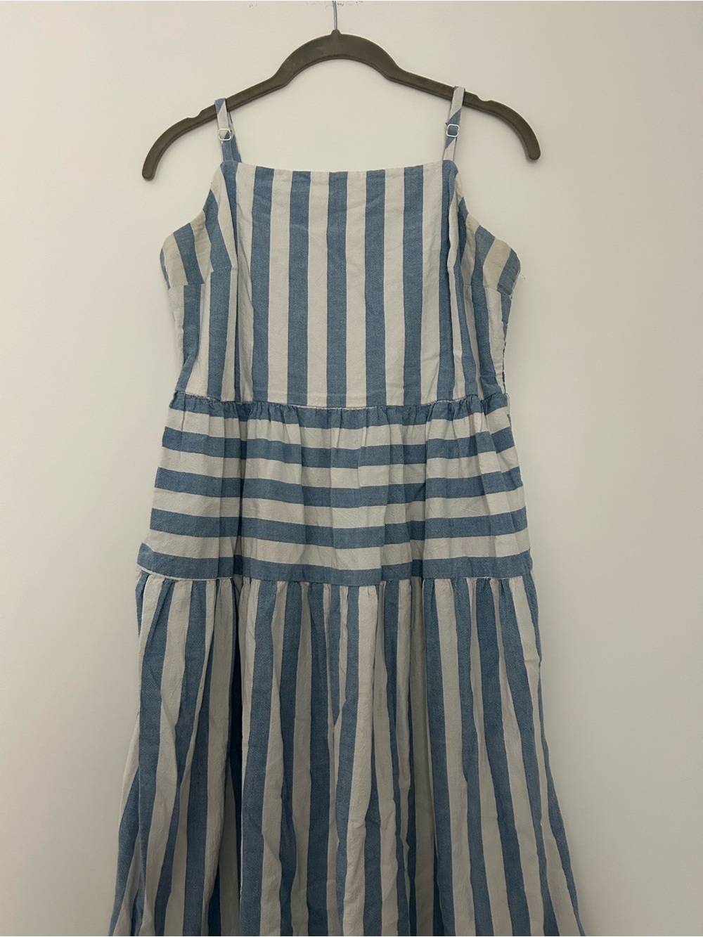 Blue and White Striped Sundress